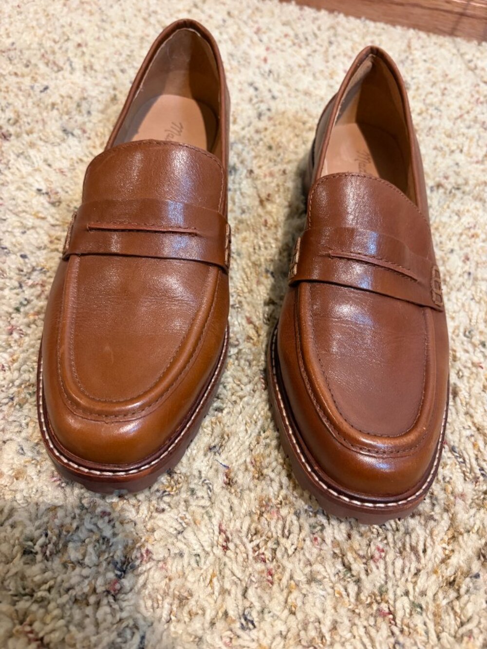 Madewell The Corinne Lugsole Loafer Dried Maple Brown Leather - Picture 3 of 16